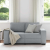 Sofa 2-osobowa Jasnoszara 120 cm Tkanina