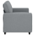 Sofa 2-osobowa Jasnoszara 120 cm Tkanina
