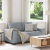 Sofa 2-osobowa Jasnoszara 120 cm Tkanina
