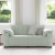 Sofa dwuosobowa Jasnoszara 140 cm Aksamit