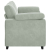 Sofa dwuosobowa Jasnoszara 140 cm Aksamit