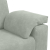 Sofa dwuosobowa Jasnoszara 140 cm Aksamit