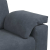 Sofa 3-osobowa, ciemnoszara, 178 cm, obita aksamitem