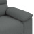 Sofa 2-osobowa, ciemnoszara, 140 cm, tapicerowana tkaniną