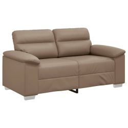 2-osobowa sofa, kolor cappuccino, 120 cm, sztuczna skóra