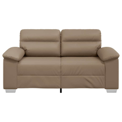 2-osobowa sofa, kolor cappuccino, 120 cm, sztuczna skóra