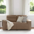 2-osobowa sofa, kolor cappuccino, 120 cm, sztuczna skóra