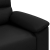 2-osobowa sofa, czarna, 140 cm, sztuczna skóra