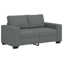 Sofa 2-osobowa Ciemnoszara 120 cm Tkanina