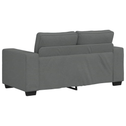 Sofa 2-osobowa Ciemnoszara 120 cm Tkanina