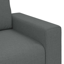 Sofa 2-osobowa Ciemnoszara 120 cm Tkanina
