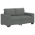 Sofa 2-osobowa Ciemnoszara 120 cm Tkanina