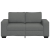 Sofa 2-osobowa Ciemnoszara 120 cm Tkanina