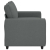 Sofa 2-osobowa Ciemnoszara 120 cm Tkanina