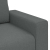 Sofa 2-osobowa Ciemnoszara 120 cm Tkanina