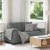 Sofa 2-osobowa Ciemnoszara 120 cm Tkanina
