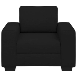 Sofa Fotel Czarny 60 cm Tkanina