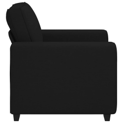 Sofa Fotel Czarny 60 cm Tkanina
