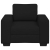 Sofa Fotel Czarny 60 cm Tkanina