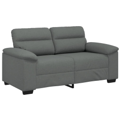 Sofa 2-osobowa Ciemnoszara 120 cm Tkanina