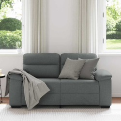 Sofa 2-osobowa Ciemnoszara 120 cm Tkanina