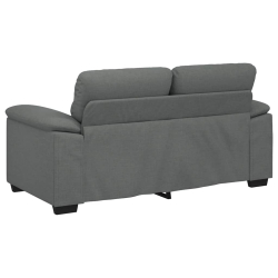 Sofa 2-osobowa Ciemnoszara 120 cm Tkanina