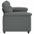 Sofa 2-osobowa Ciemnoszara 120 cm Tkanina