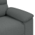 Sofa 2-osobowa Ciemnoszara 120 cm Tkanina