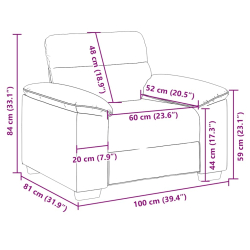 Fotel, szary, 60 cm, obity sztuczną skórą