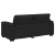 Sofa 2-osobowa, czarna, 140 cm, tapicerowana tkaniną