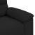 Sofa 2-osobowa, czarna, 140 cm, tapicerowana tkaniną