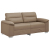 2-osobowa sofa, kolor cappuccino, 140 cm, sztuczna skóra