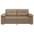 2-osobowa sofa, kolor cappuccino, 140 cm, sztuczna skóra