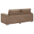 2-osobowa sofa, kolor cappuccino, 140 cm, sztuczna skóra