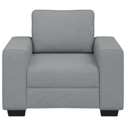 Sofa Fotel Jasnoszary 60 cm Tkanina