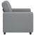 Sofa Fotel Jasnoszary 60 cm Tkanina