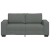 Sofa 2-osobowa, ciemnoszara, 140 cm, tapicerowana tkaniną