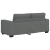 Sofa 2-osobowa, ciemnoszara, 140 cm, tapicerowana tkaniną