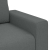 Sofa 2-osobowa, ciemnoszara, 140 cm, tapicerowana tkaniną