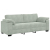 Sofa 3-osobowa, jasnoszara, 178 cm, tapicerowana aksamitem