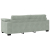 Sofa 3-osobowa, jasnoszara, 178 cm, tapicerowana aksamitem