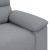 Sofa 2-osobowa, jasnoszara, 140 cm, tapicerowana tkaniną