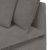 Sofa modułowa z poduszkami Tkanina sztruksowa Jasnoszara