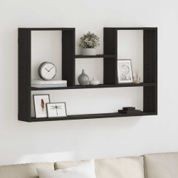 Półka ścienna, czarny dąb, 99x15x60 cm, materiał drewnopochodny