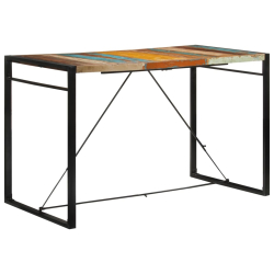 Stolik barowy, 175x90x110, lite drewno z odzysku