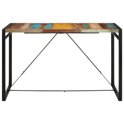 Stolik barowy, 175x90x110, lite drewno z odzysku
