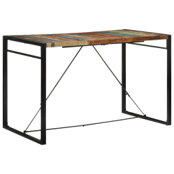 Stolik barowy, 175x90x110, lite drewno z odzysku