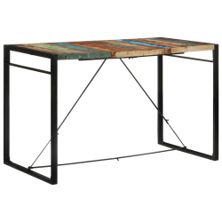 Stolik barowy, 175x90x110, lite drewno z odzysku