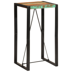 Stolik barowy, 60x55x110, lite drewno z odzysku