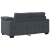 Sofa dwuosobowa Ciemnoszara 120 cm Aksamit